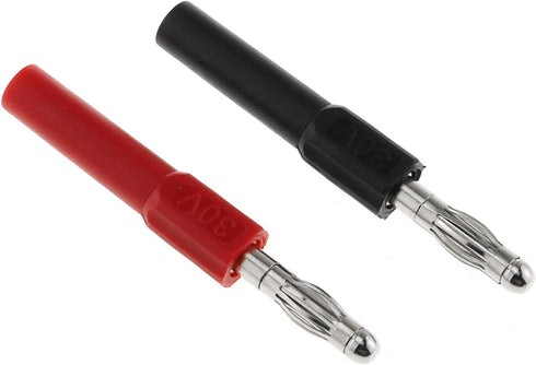 DGZZI 4mm Male to Female Banana Jack Adapter Coupler Connector Extension, 4PCS, 30VAC/60VDC, 10A, Copper, Black and Red...